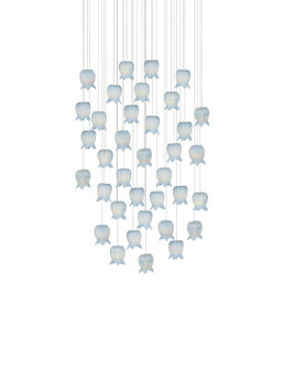 Polpo Blue 36-Light Round Multi-Drop Pendant (92|9000-1417)