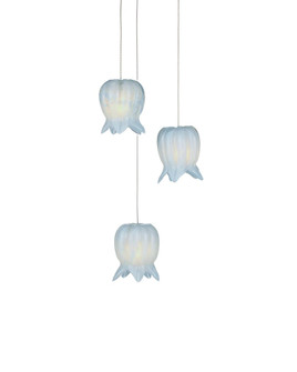 Polpo Blue 3-Light Round Multi-Drop Pendant (92|9000-1412)