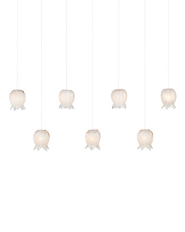 Polpo White 7-Light Linear Multi-Drop Pendant (92|9000-1410)