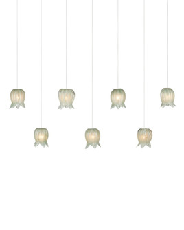 Polpo Green 7-Light Linear Multi-Drop Pendant (92|9000-1402)