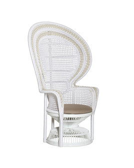 Emanuelle White Armchair, Linho Sand (92|7000-1072)