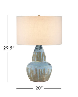 Catania Antique Blue Drip Gourd Table Lamp (92|6000-1054)