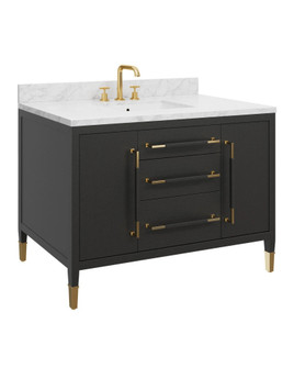 Verona 48'' Black Vanity with Rectangular Undermount Sink (92|3800-0020)