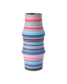 Happy 80's Large Bright Blue & Red Vase (92|1200-1098)