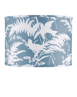 Aviary Dusty Blue Large Drum Lamp Shade (92|0900-6008)