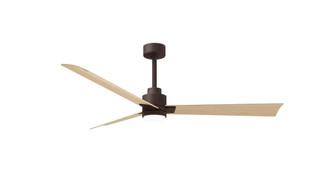 Alessandra-56'' Three Blade Transitional Ceiling Fan-5CCT Integrated LED-Textured Bronze Finish (230|AKLK-TB-LM-56)