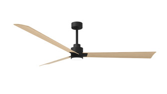 Alessandra-72'' Three Blade Transitional Ceiling Fan-5CCT Integrated LED-Matte Black Finish (230|AKLK-BK-LM-72)