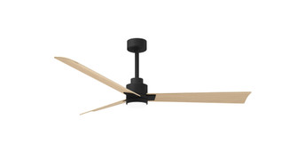 Alessandra-56'' Three Blade Transitional Ceiling Fan-5CCT Integrated LED-Matte Black Finish (230|AKLK-BK-LM-56)