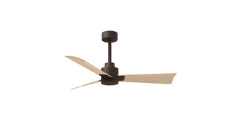 Alessandra - 42'' Three Blade Transitional Ceiling Fan - Matte White Finish - Light Maple Blades (230|AK-TB-LM-42)