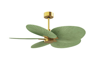 Alessandra Tropical - Five Blade Ceiling Fan - Brushed Brass Finish - Palm Leaf Blades (230|AKTP-BRBR-PL)