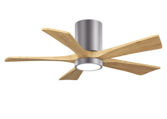 Irene-5HLK-42'' Five Blade Flush Mount Paddle Fan-5CCT Integrated LED-Brushed Pewter Finish (230|IR5HLK-BP-LM-42)