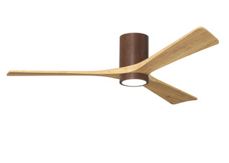 Irene-3HLK-60'' Three Blade Flush Mount Paddle Fan-5CCT Integrated LED-Walnut Tone Finish (230|IR3HLK-WN-LM-60)