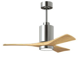 Patricia-3-42'' Three Blade Ceiling Fan-5CCT Integrated LED-Polished Chrome Finish (230|PA3-CR-LM-42)