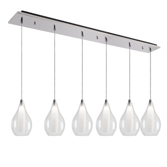 Victoria 42-in Chrome 6-Light Dimmable LED Multi Pendant (461|MP3005CH-06)
