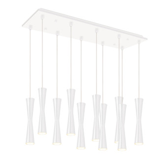 Robson 27-in White 10-Light Dimmable LED Multi Pendant (461|MP42502WH-10)