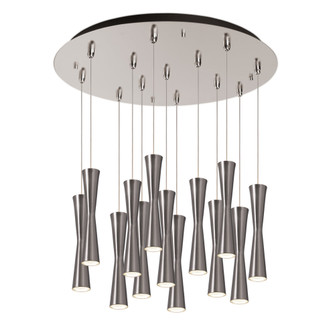 Robson 24-in Brushed Nickel 13-Light Multi Pendant (461|MP42502BN-13)