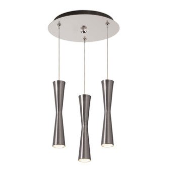 Robson 11-in Brushed Nickel 3-Light Multi Pendant (461|MP42502BN-03)