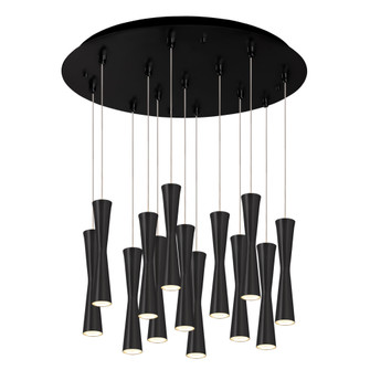 Robson 24-in Black 13-Light Multi Pendant (461|MP42502BK-13)