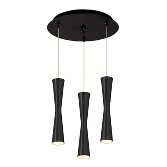 Robson 11-in Black 3-Light Multi Pendant (461|MP42502BK-03)