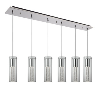 Champagne 42-in Chrome 6-Light Multi Pendant (461|MP4401CH-06)