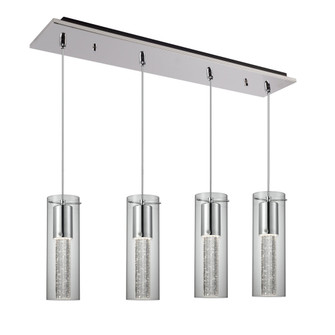 Champagne 25-in Chrome 4-Light Multi Pendant (461|MP4401CH-04)