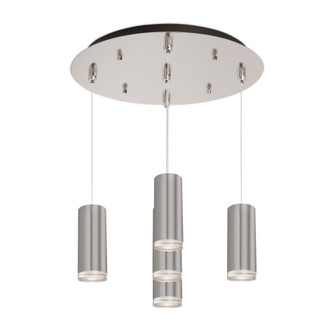 Cameo 14-in Brushed Nickel 5-Light Dimmable LED Multi Pendant (461|MP401431BN-05)