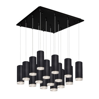 Cameo 19-in Black 16-Light Dimmable LED Multi Pendant (461|MP401431BK-16)