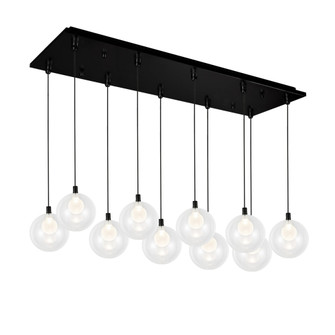 Bolla 29-in Black 10-Light Dimmable LED Multi Pendant (461|MP3106BK-10)