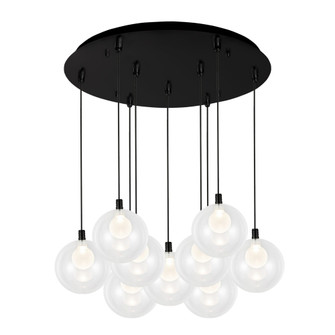 Bolla 20-in Black 9-Light Dimmable LED Multi Pendant (461|MP3106BK-09)
