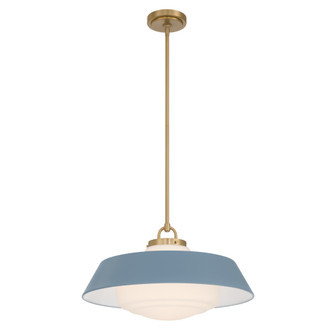 Xander 20'' Vibrant Gold + Blue Pendant (205|XAN-8009-VG-BL)