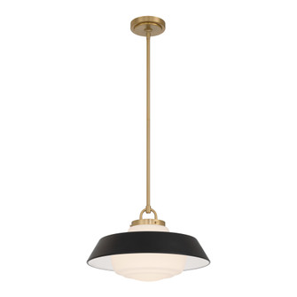 Xander 16'' Vibrant Gold + Matte Black Pendant (205|XAN-8006-VG-MK)