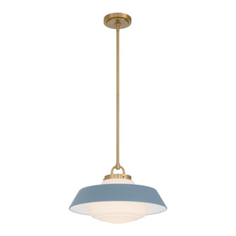 Xander 16'' Vibrant Gold + Blue Pendant (205|XAN-8006-VG-BL)