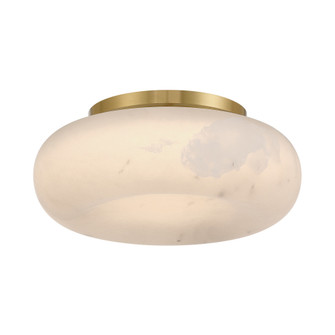 Acme 11.75'' Integrated LED Aged Brass Flush Mount (205|AME-403-AG)