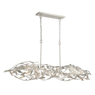 Broche 50.5'' Antique Silver Linear Chandelier (205|567-SA)