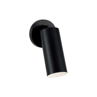 5'' W x 9.75'' H 1-Light Adjustable Sconce in Matte Black with Matte White Interior (42|661711MB)