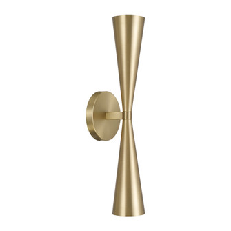 5'' W x 19.25'' H 2-Light Modern Tapered Dual Sconce in Matte Brass (42|659621MA)