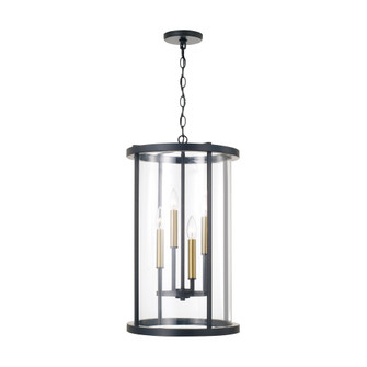 14.75'' W x 25.25'' H 5-Light Pendant in Matte Espresso with Clear Glass (42|358341ER)