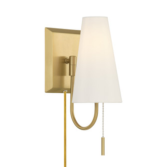 Wilkes 1-Light Wall Sconce in Warm Brass by Dann Foley (128|9-4704CP-1-322)