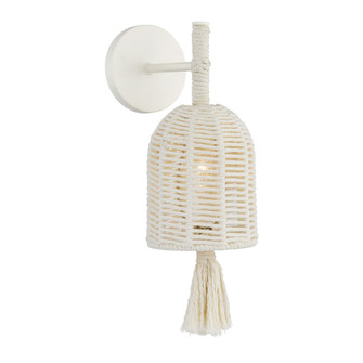 Lunara 1-Light Wall Sconce in Cotton by Breegan Jane (128|9-3402-1-341)