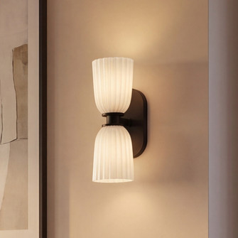 Baldwin 2-Light Wall Wall Sconce in Matte Black (128|9-1245-2-BK)
