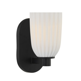 Baldwin 1-Light Wall Wall Sconce in Matte Black (128|9-1245-1-BK)
