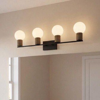 Jarrell 4-Light Bathroom Vanity Light in Matte Black (128|8-4081-4-BK)