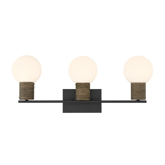 Jarrell 3-Light Bathroom Vanity Light in Matte Black (128|8-4081-3-BK)