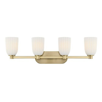 Baldwin 4-Light Bathroom Vanity Light in Noble Brass (128|8-1245-4-127)