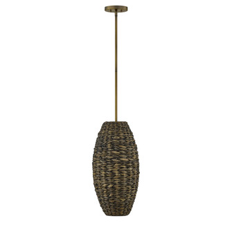 Tierra Brisa 1-Light Pendant in Riviera Brass by Breegan Jane (128|7-8416-1-220)
