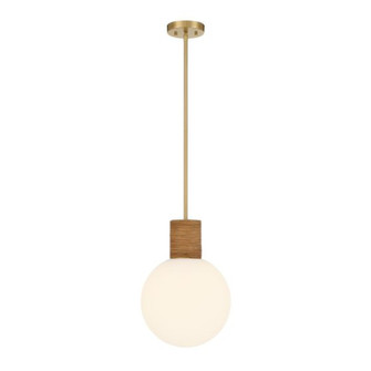 Jarrell 1-Light Pendant in Warm Brass (128|7-4082-1-322)