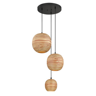 Pharr 3-Light Pendant in Matte Black (128|7-2805-3-89)