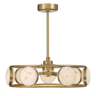 Castra LED Fan D'Lier in Warm Brass (128|30-FD-435-322)