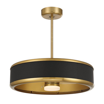 Archer LED Fan D'Lier in Warm Brass (128|28-FD-485-322)