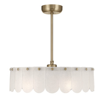 Ashton 5-Light Fan D'Lier in Noble Brass (128|28-FD-9802-127)